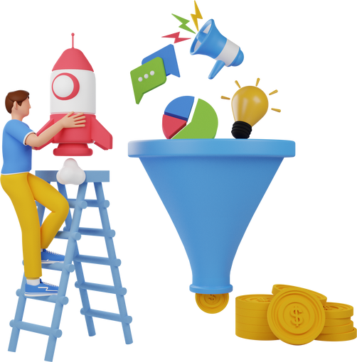 3d marketing funnel